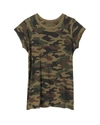 NILI LOTAN CAMOUFLAGE SHORT SLEEVE BASEBALL TEE