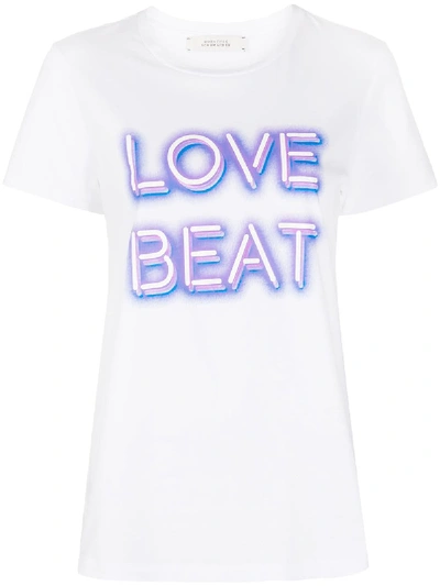 Dorothee Schumacher Neon Love Beat Shirt O-neck 1/4 In White