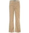 7 FOR ALL MANKIND ALEXA HIGH-RISE CROPPED CORDUROY JEANS,P00481972