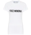 Off-white Free Winona Cotton Jersey T-shirt In White