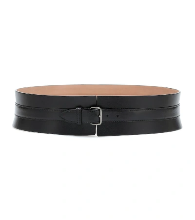 Alaïa Leather Belt In Black