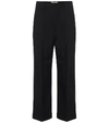 SAINT LAURENT HIGH-RISE STRAIGHT WOOL trousers,P00489688