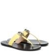 GUCCI MARMONT LEATHER THONG SANDALS,P00490279