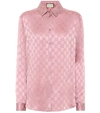 GUCCI GG SILK-JACQUARD SHIRT,P00496699