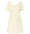 GUCCI COTTON AND WOOL TWEED MINIDRESS,P00496661