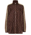 GUCCI GG SUPREME PRINTED SILK-TWILL JACKET,P00498364