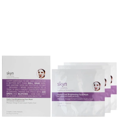 Skyn Iceland Hydro Cool Brightening Face Mask 81g (pack Of 3)