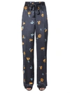 EQUIPMENT EQUIPMENT FLORAL PRINT FLARED TROUSERS