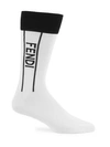 FENDI Logo Stripe Socks