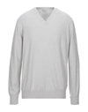 Ballantyne Cashmere Blend In Light Grey