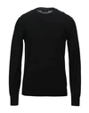 Theory Mens Maden Textured Relaxed-fit Wool Jumper Charcoal Melange In Black
