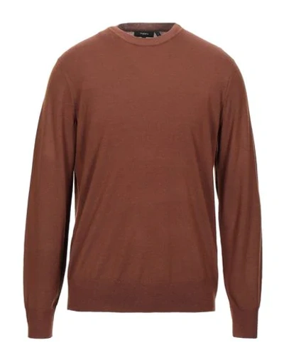 Theory Sweater In Brown