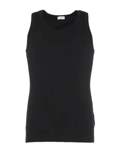 Dolce & Gabbana Slim-fit Stretch-cotton Jersey Tank Top In Black