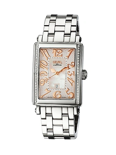 Gevril Mezzo Mother-of-pearl Stainless Steel Bracelet Watch