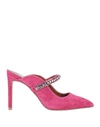 Kurt Geiger Mules In Fuchsia
