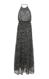 MISSONI PRINTED HALTERNECK KNITTED MAXI DRESS,804713