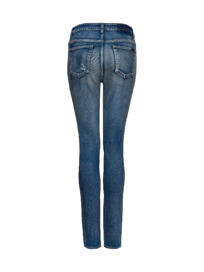 Saint Laurent Skinny Jeans In Blu