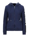 Love Moschino Hooded Sweatshirt In Blue