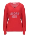 5 PROGRESS 5 PROGRESS WOMAN SWEATER RED SIZE XS WOOL, VISCOSE, POLYAMIDE, CASHMERE,14060487NP 4