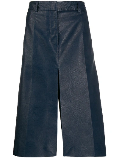 Stella Mccartney Double Slit A-line Skirt In Blue