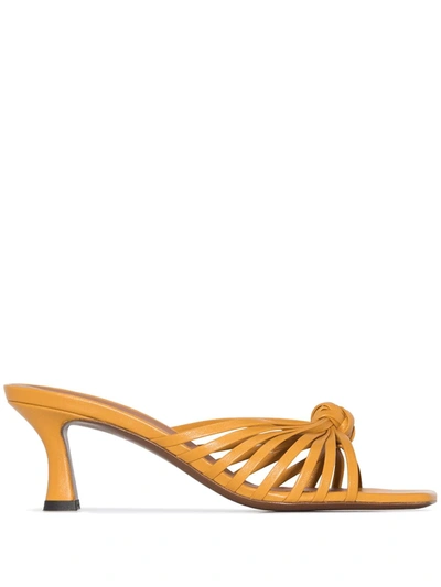 Neous Lottis 55 Leather Sandals In Yellow