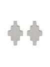 Marcelo Burlon County Of Milan Cross Pendant Earrings In Silver