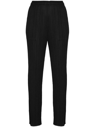 ISSEY MIYAKE PLISSÉ CROPPED TROUSERS