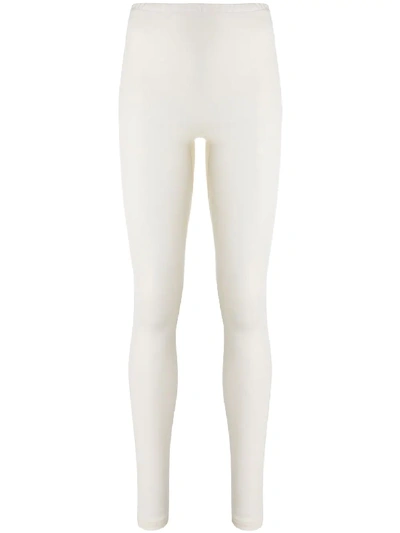 Hanro Cream Wool And Silk-blend Leggings