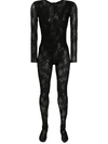 ALMAZ FITTED LACE CATSUIT