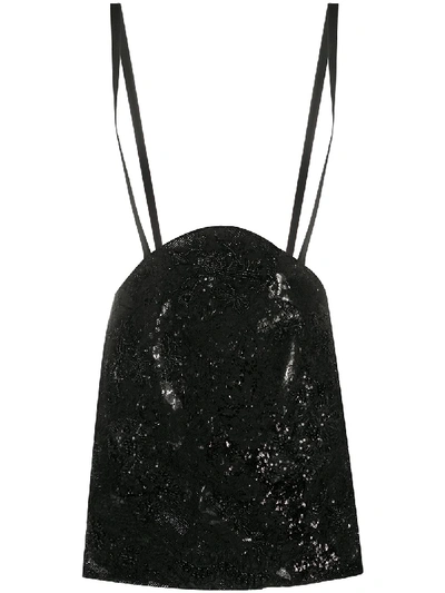 Almaz Embellished Pinafore Skirt In Black