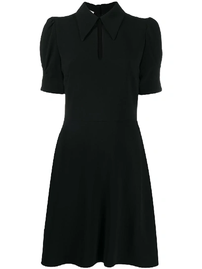 Stella Mccartney Short Sleeve Polo Dress In Black