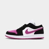 Nike Women's Air Jordan Retro 1 Low Casual Shoes In Black