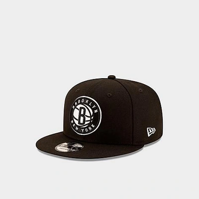New Era Brooklyn Nets Nba Basic 9fifty Snapback Hat In Black