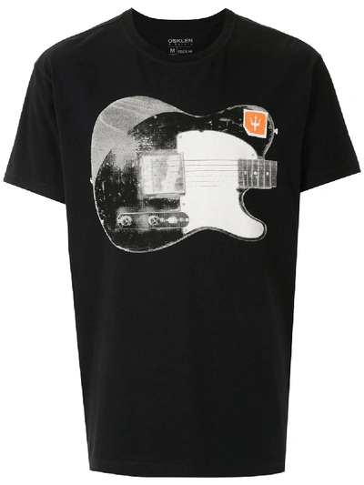 Osklen T-shirt Regular Guitars In Black