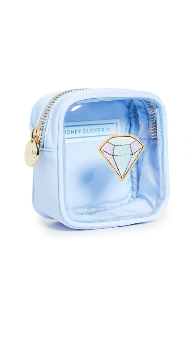 Stoney Clover Lane Clear Jewelry Mini Pouch In Periwinkle