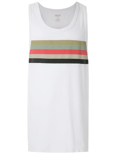 Osklen 'strong Summer Stripes' Trägershirt In White