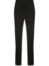 OSCAR DE LA RENTA HIGH-RISE SLIM-FIT TROUSERS