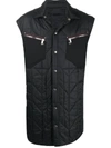 RICK OWENS QUILTED DESIGN GILET
