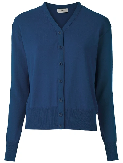 Egrey Button-up Cardigan In Blue