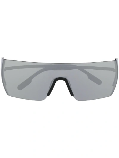 Kenzo Mask-style Square-frame Sunglasses In Black