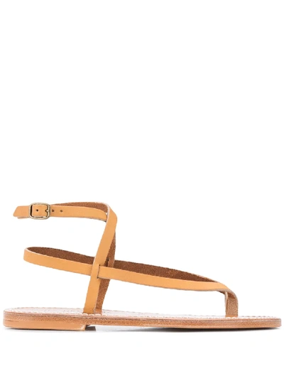 Kjacques Thong Strap Sandals In Neutrals
