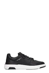 Givenchy Mens Blk/white Wing Logo-embellished Leather Trainers 11 In Black