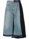 SACAI CROPPED WIDE-LEG JEANS