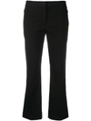 THEORY CROPPED KICK-FLARE TROUSERS