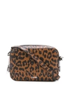 GANNI LEOPARD PRINT CROSSBODY BAG