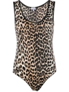 GANNI LEOPARD PRINT BODYSUIT