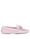 TOD'S TOD'S WOMAN LOAFERS LIGHT PINK SIZE 5.5 SOFT LEATHER,11796296OG 11