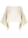 VOZ SOLID KNIT CROPPED TOP