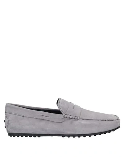 Tod's Loafers In Light Grey