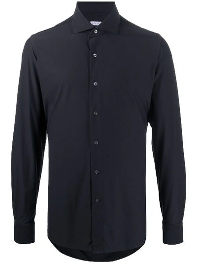 Orian Button-front Shirt In Black